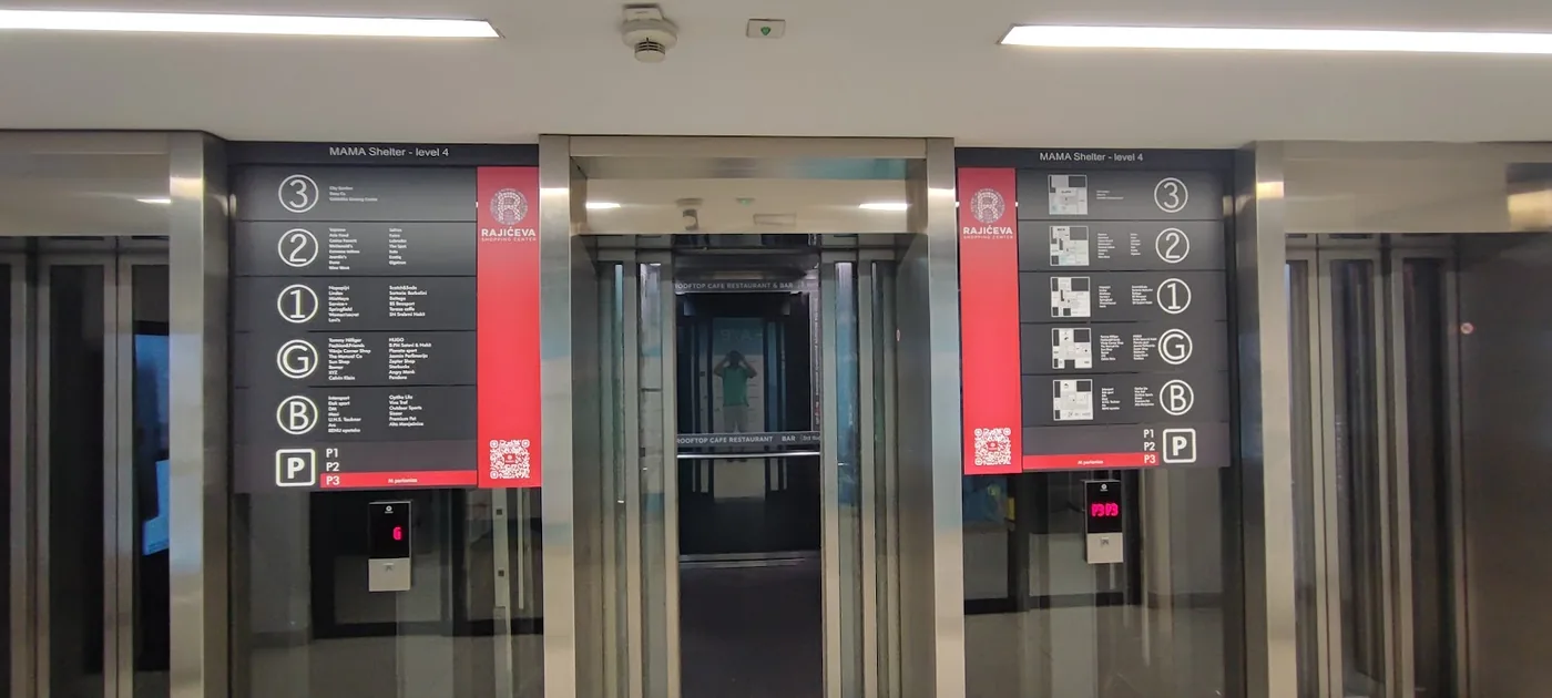 Rajićeva Shopping Center — obeležavanje objekta, tržni centar, fotografija 26 od 29